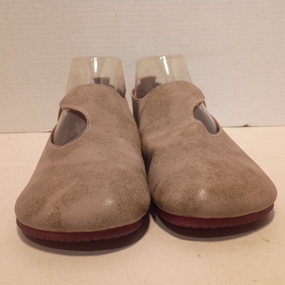 MiniInTheBox Women's Sz 8US/38EU Tan Leather Mary Jane Flats - Picture 5 of 11
